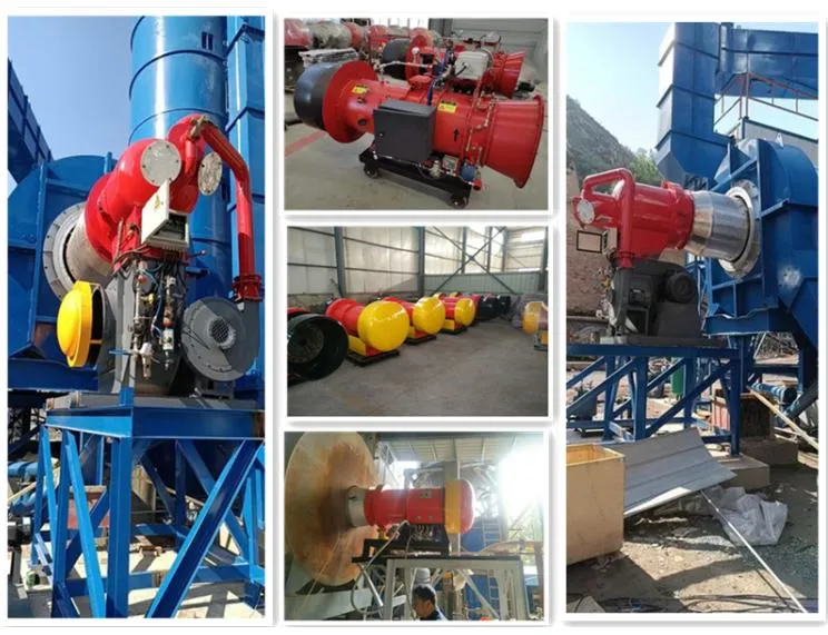 600-3000kg/H Asphalt Mixing Plant Use Gas Burner